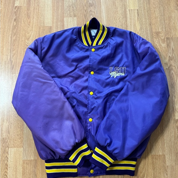 Vintage Holloway LSU (Louisiana State University) Tigers Bomber Jacket Size L - Picture 5 of 12